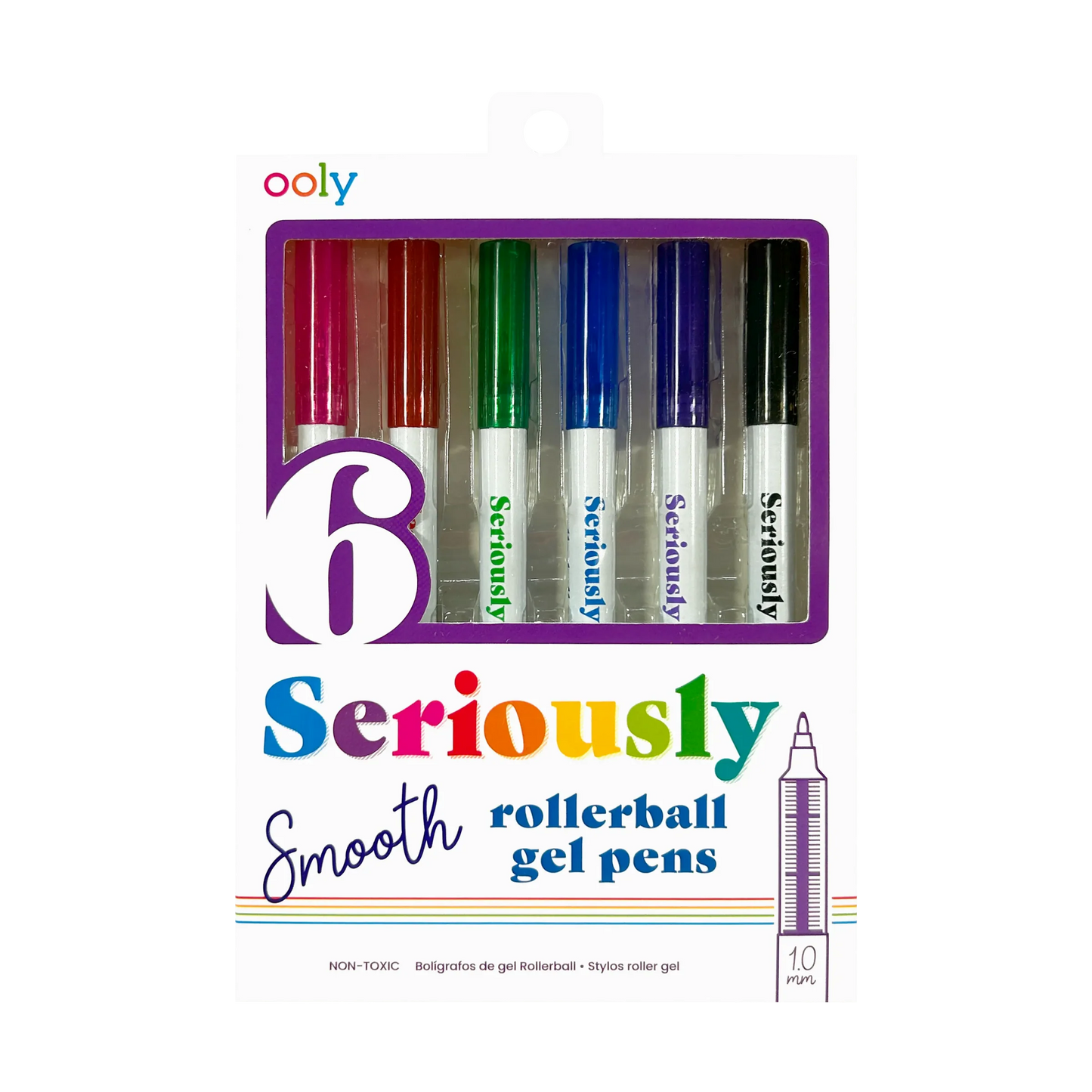 Seriously Smooth Rollerball Gel Pens 6 Pack IAR26