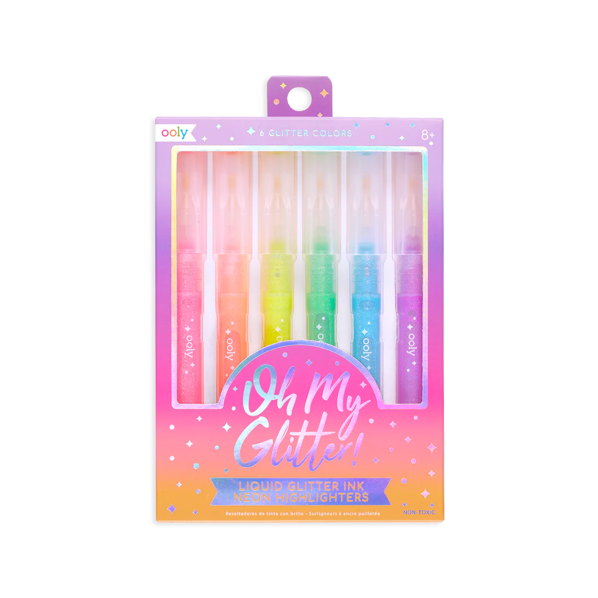 Liquid Glitter Neon Highlighter 6 Pack IAR25