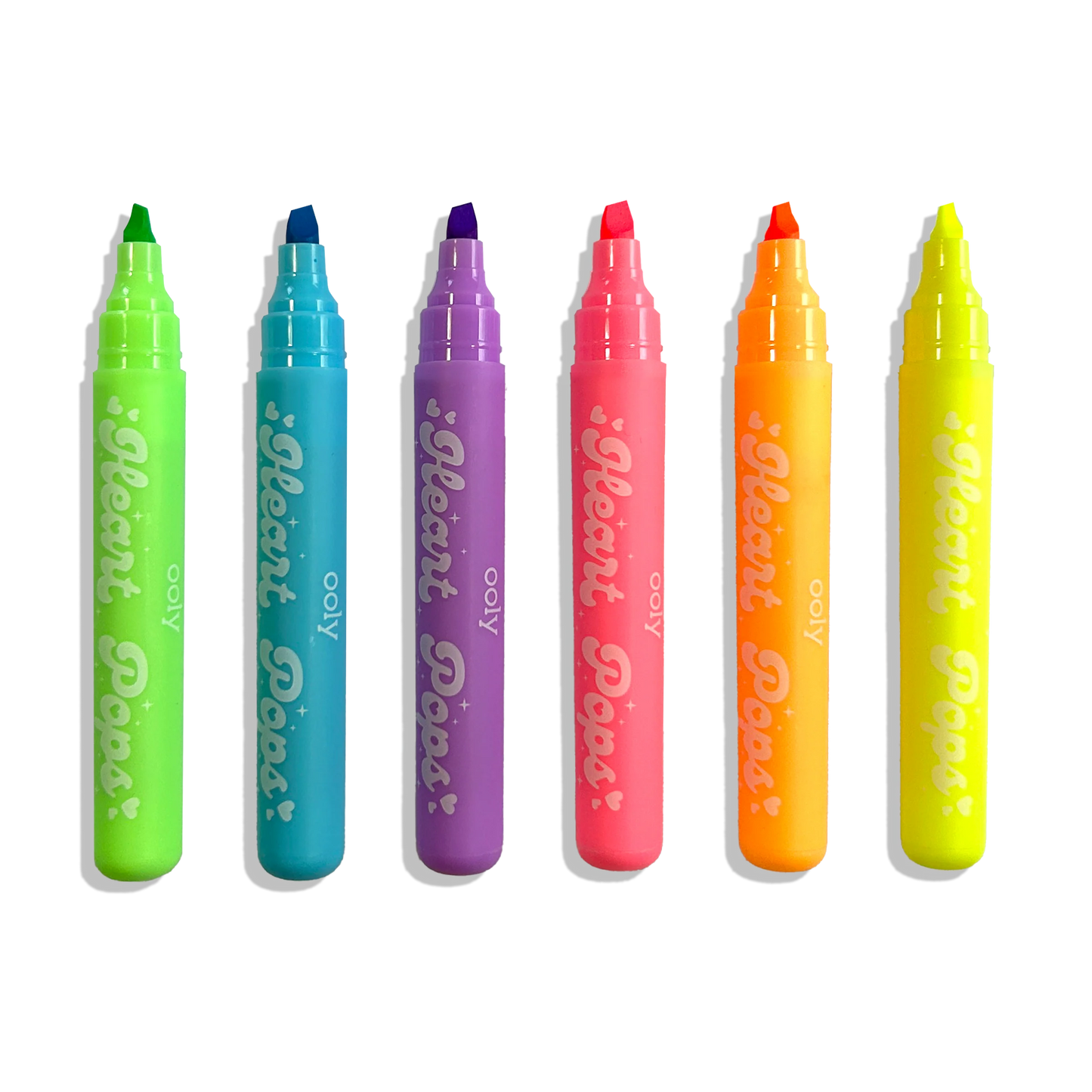 Neon Heart Pops Highlighter 6 Pack IAR25