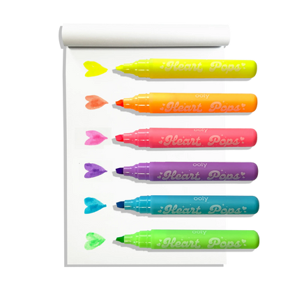 Neon Heart Pops Highlighter 6 Pack IAR25