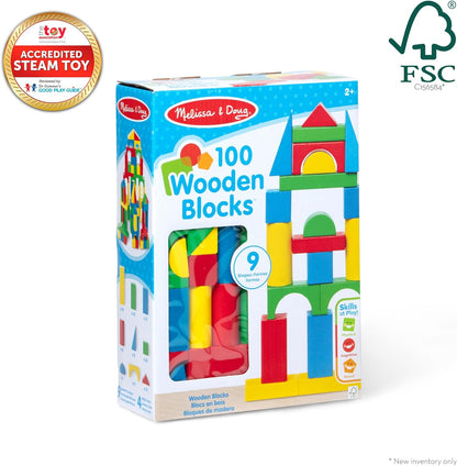 100 Wooden Blocks Set LJ25