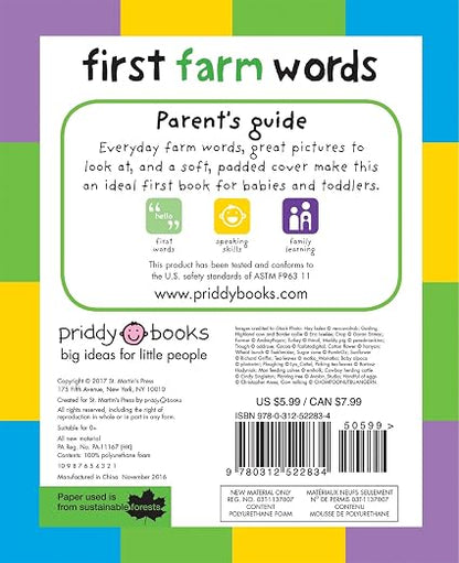 First Farm Words Book