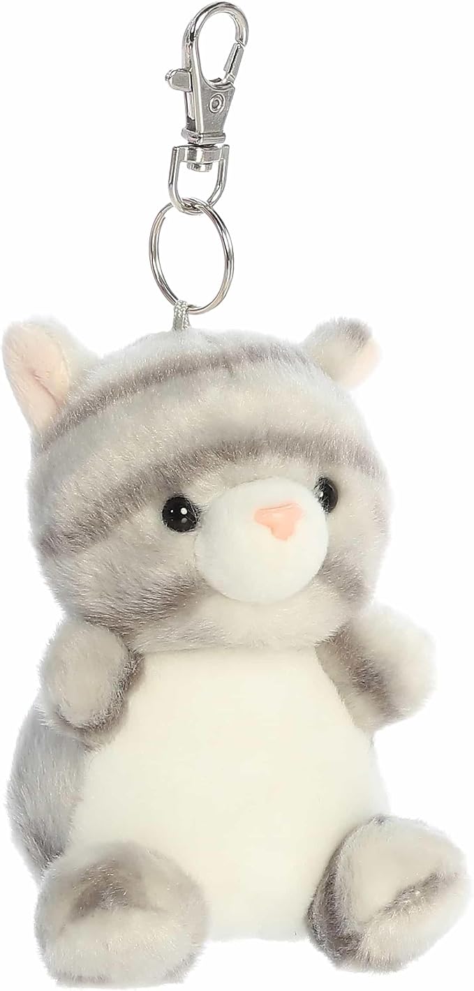 Silver Cat Clip On Palm Pal 04" AA26