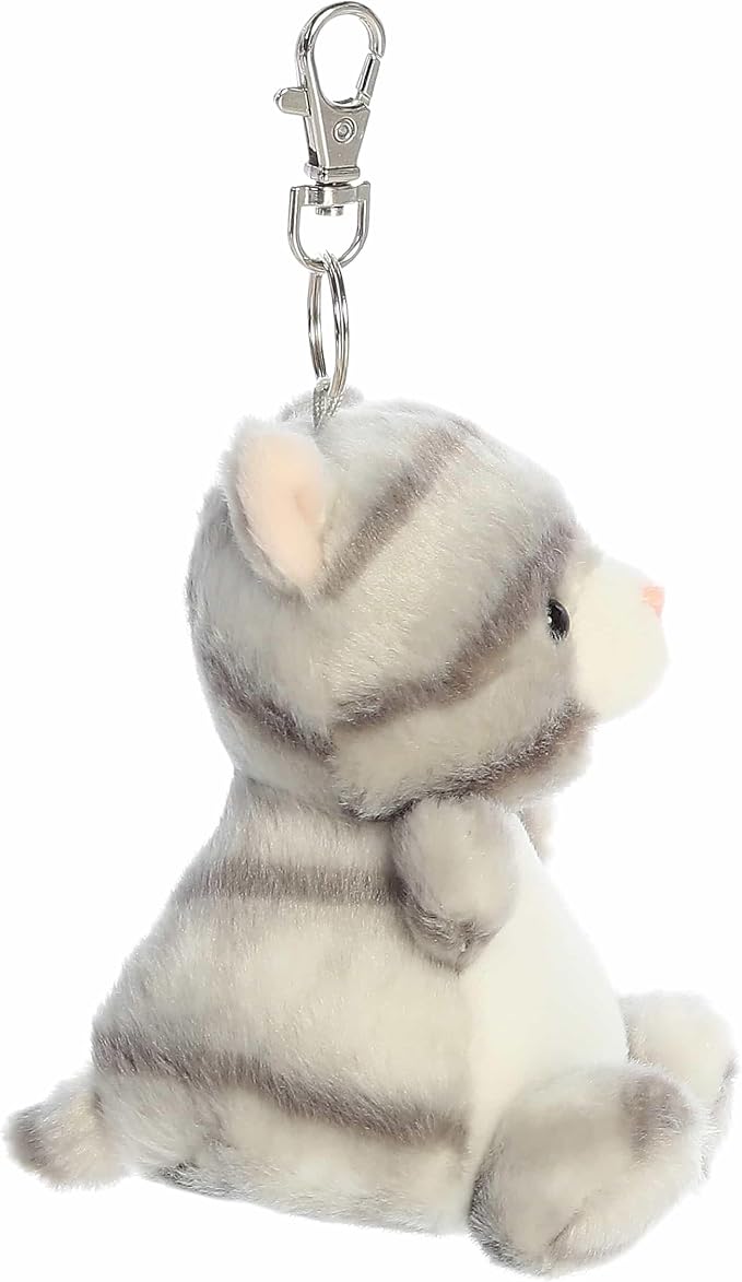 Silver Cat Clip On Palm Pal 04" AA26
