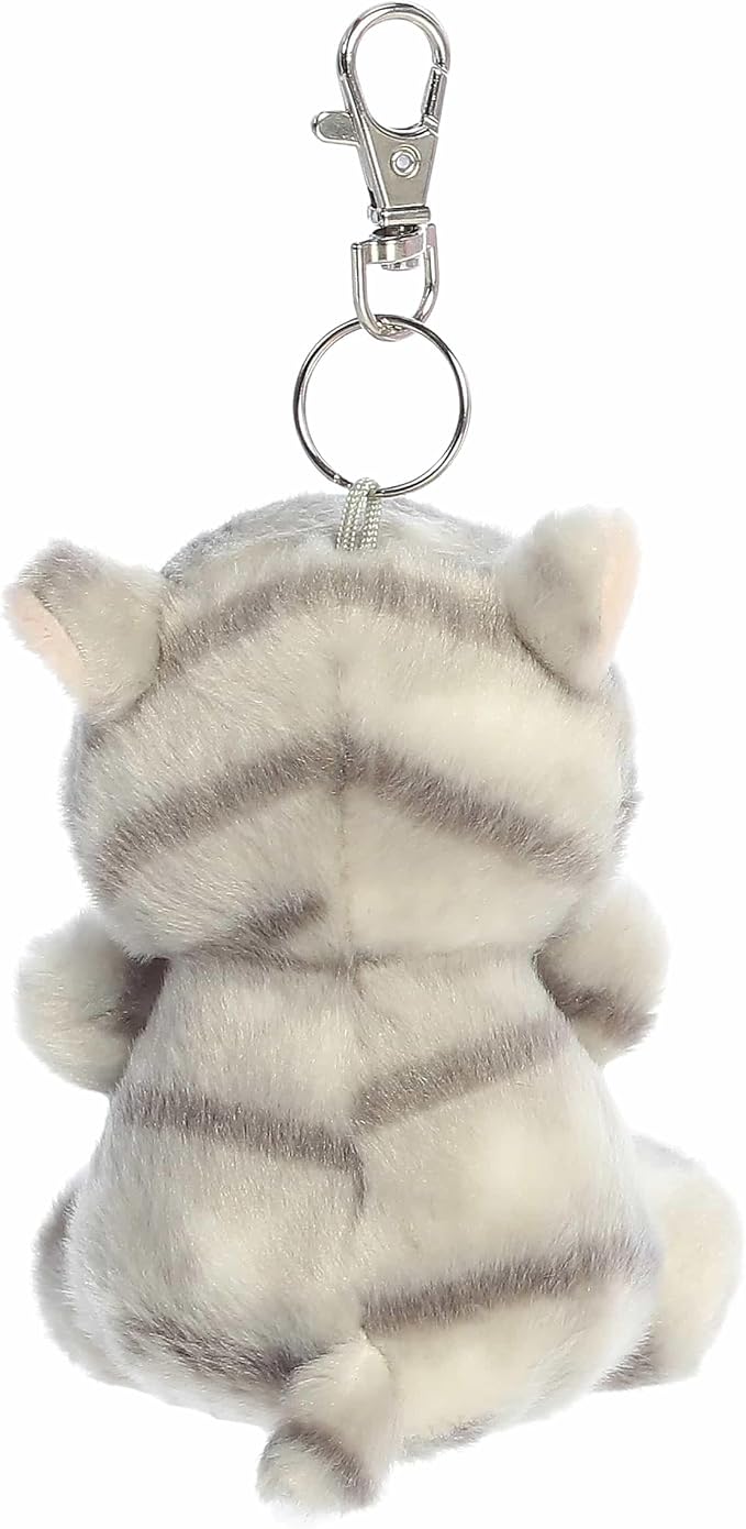 Silver Cat Clip On Palm Pal 04" AA26