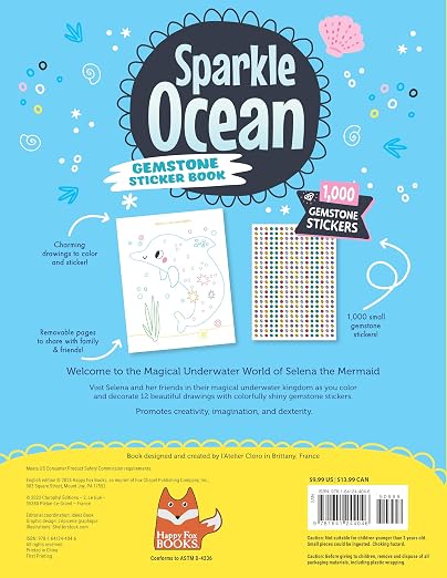 Sparkle Ocean Gemstone Sticker Book 252