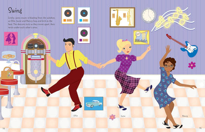 Sticker Dolly Dressing Dancers HA26