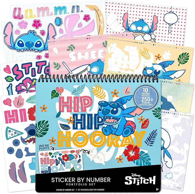 Hip Hip Hooray Stitch Sticker By Number BS25