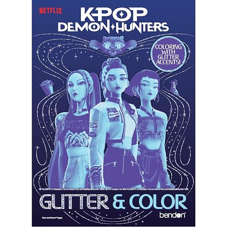 Kpop Glitter Coloring Book BPI26