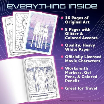 Kpop Glitter Coloring Book BPI26