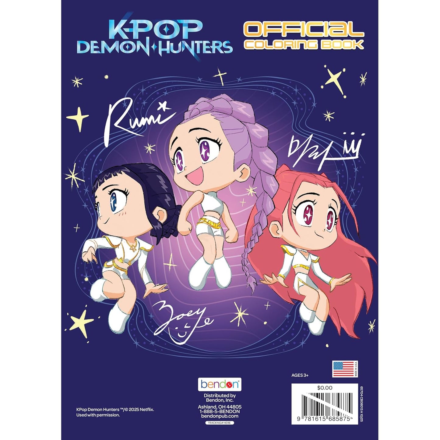 Kpop Demon Hunters Official Coloring Book BPI26