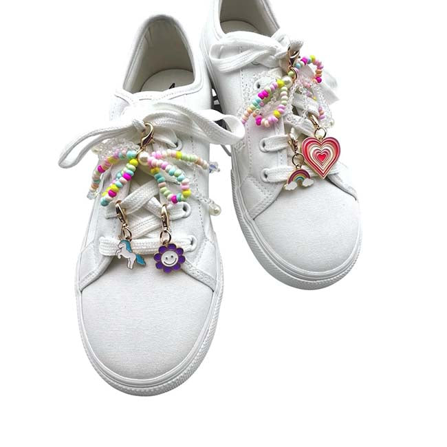 25 Rainbow Shoe Charms257