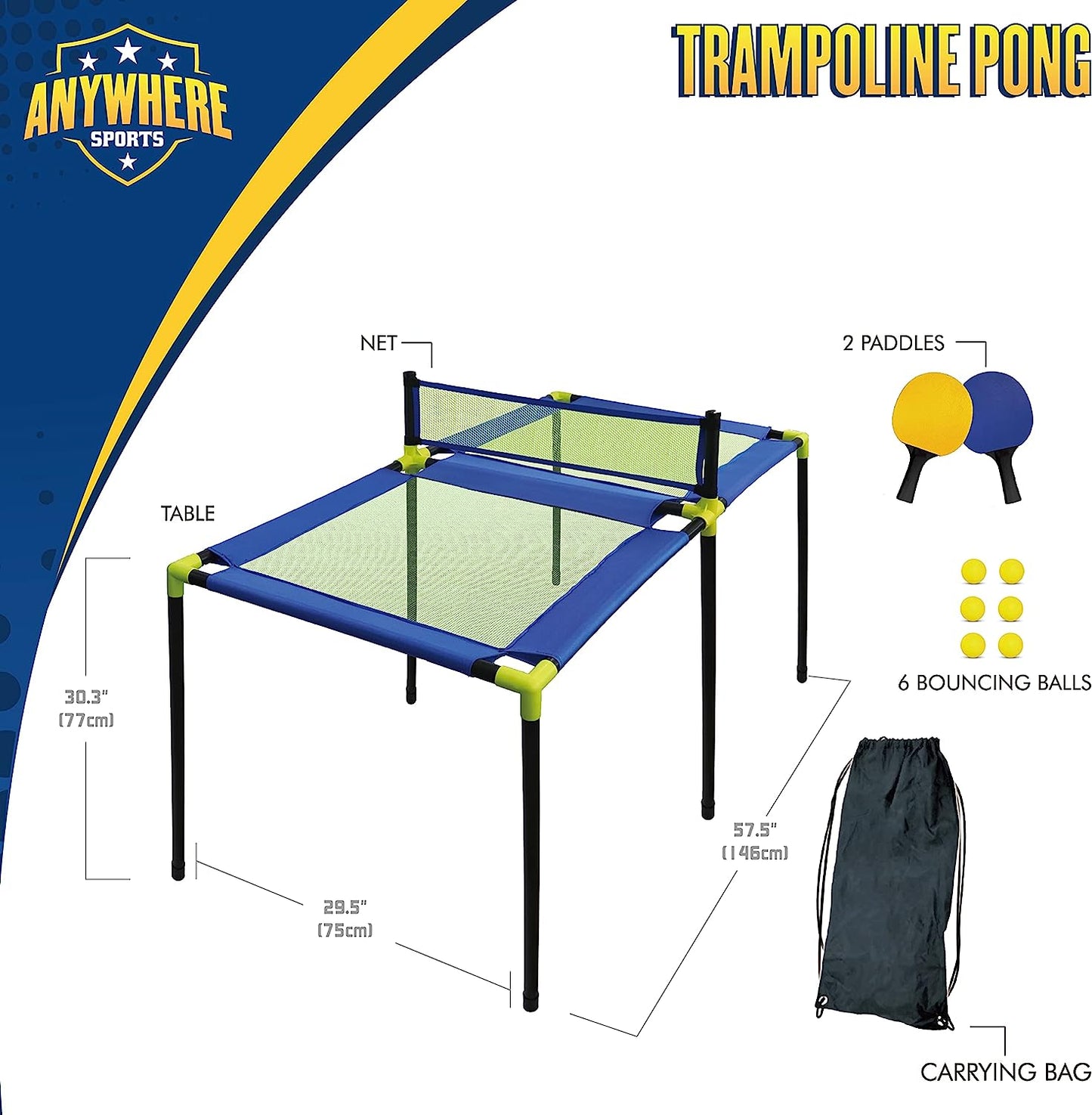 25 Trampoline Pong Table