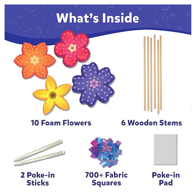 Poke in Art Flower Bouquet